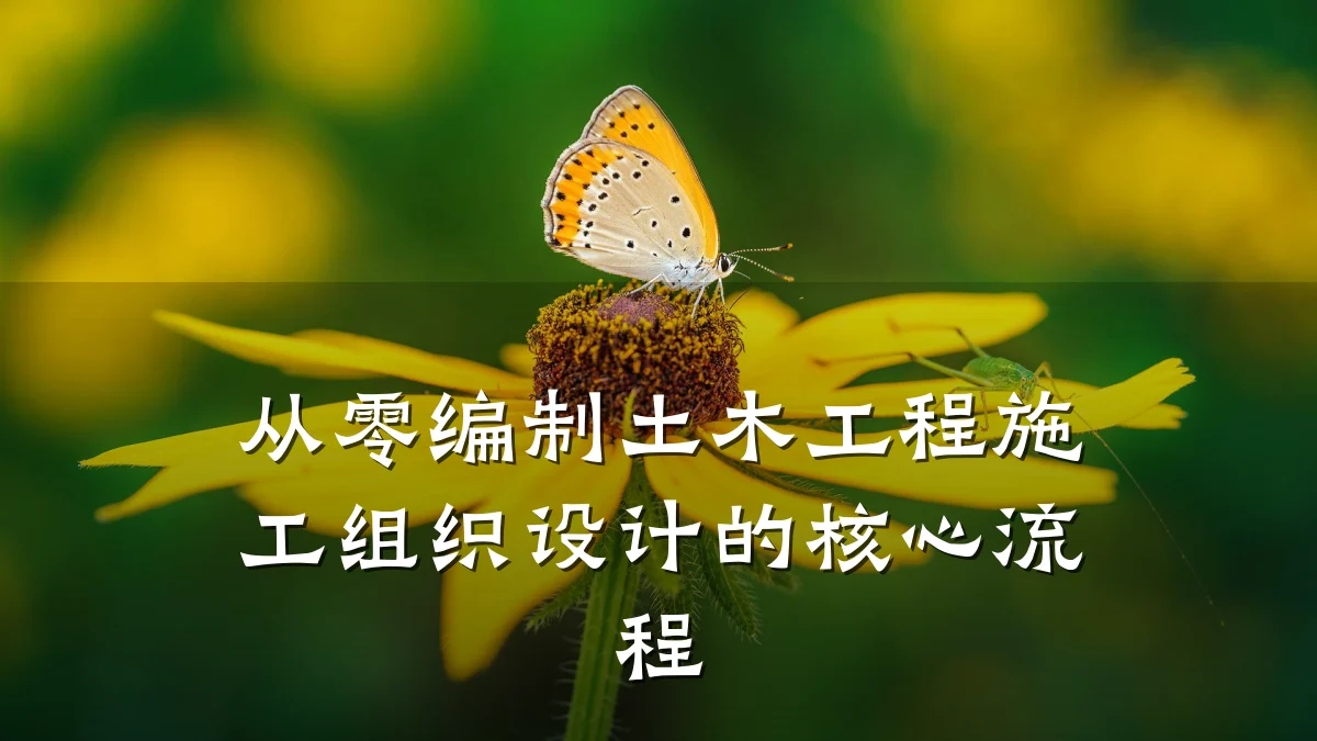 从零编制土木工程施工组织设计的核心流程