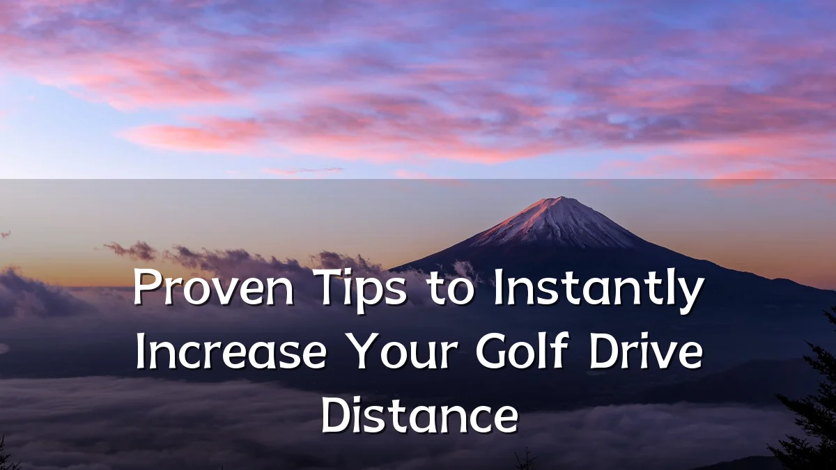 Proven Tips to Instantly Increase Your Golf Drive Distance