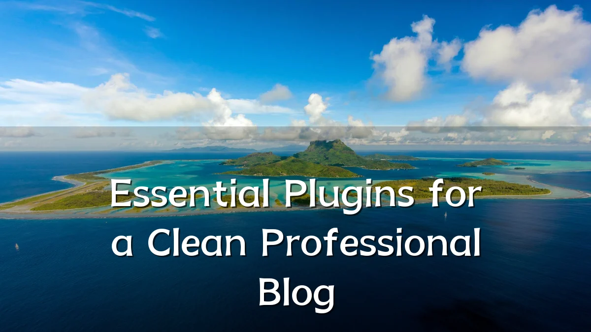 Essential Plugins for a Clean Professional Blog