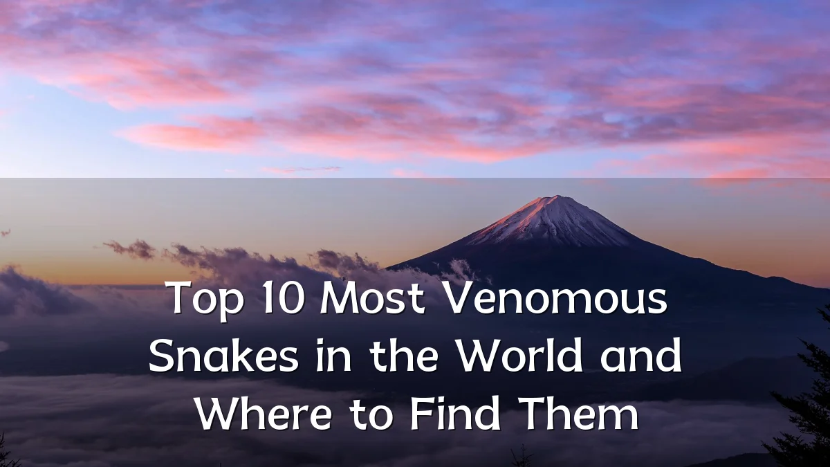 Top 10 Most Venomous Snakes in the World and Where to Find Them